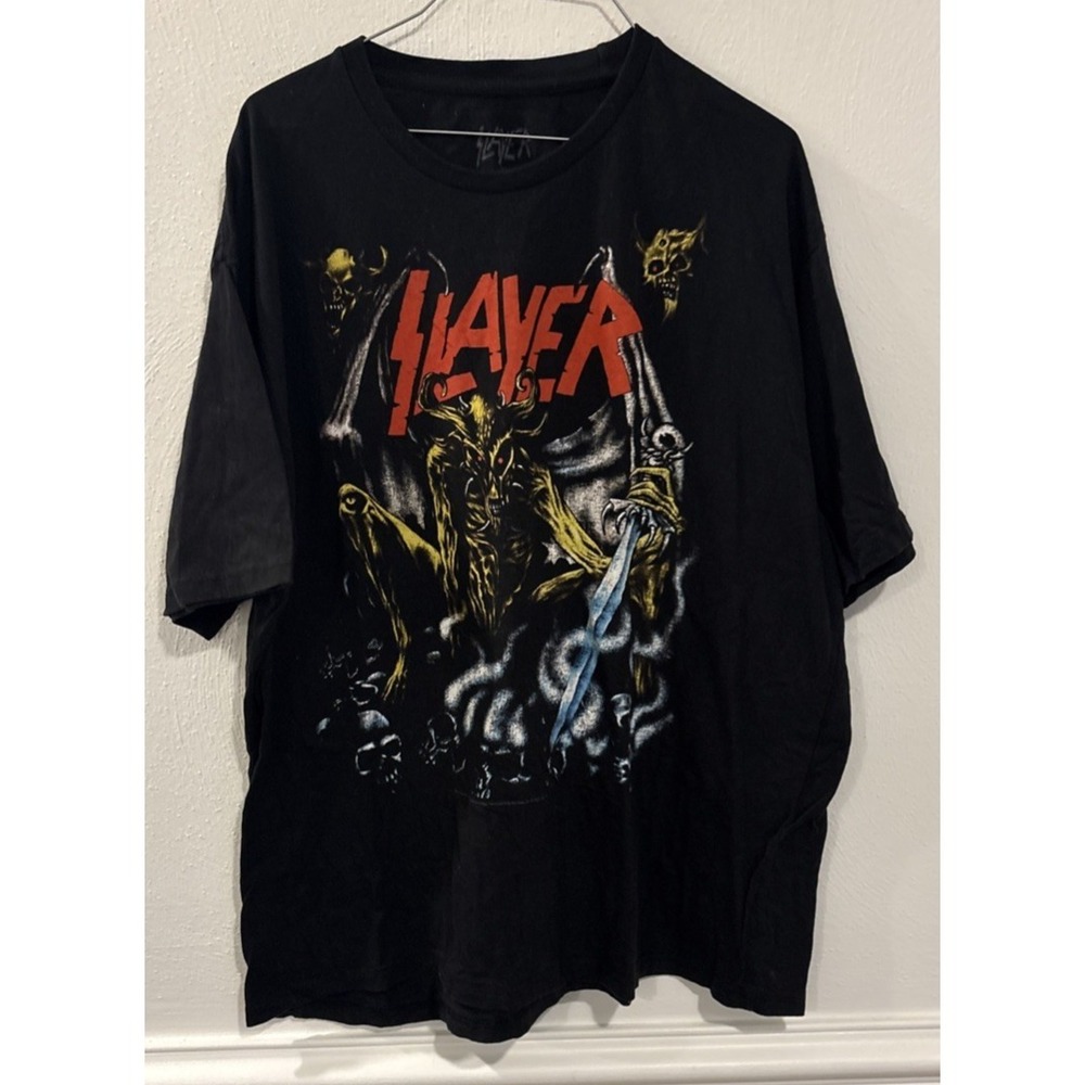 Slayer Demon T Shirt‎ Mens 2XL Black Thrash Metal Band Tee